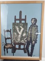 Lithographie von Max Hunziker 1974