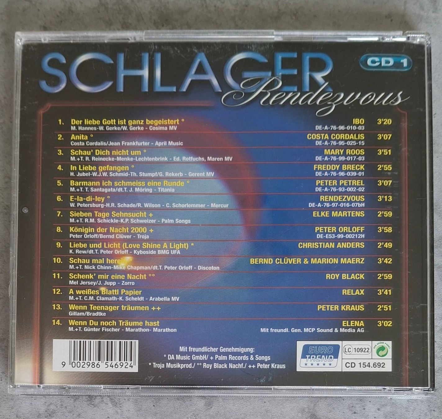 CD: Schlager Rendezvous CD 1 – Usato da Reinach BL venduto da Chela04 1