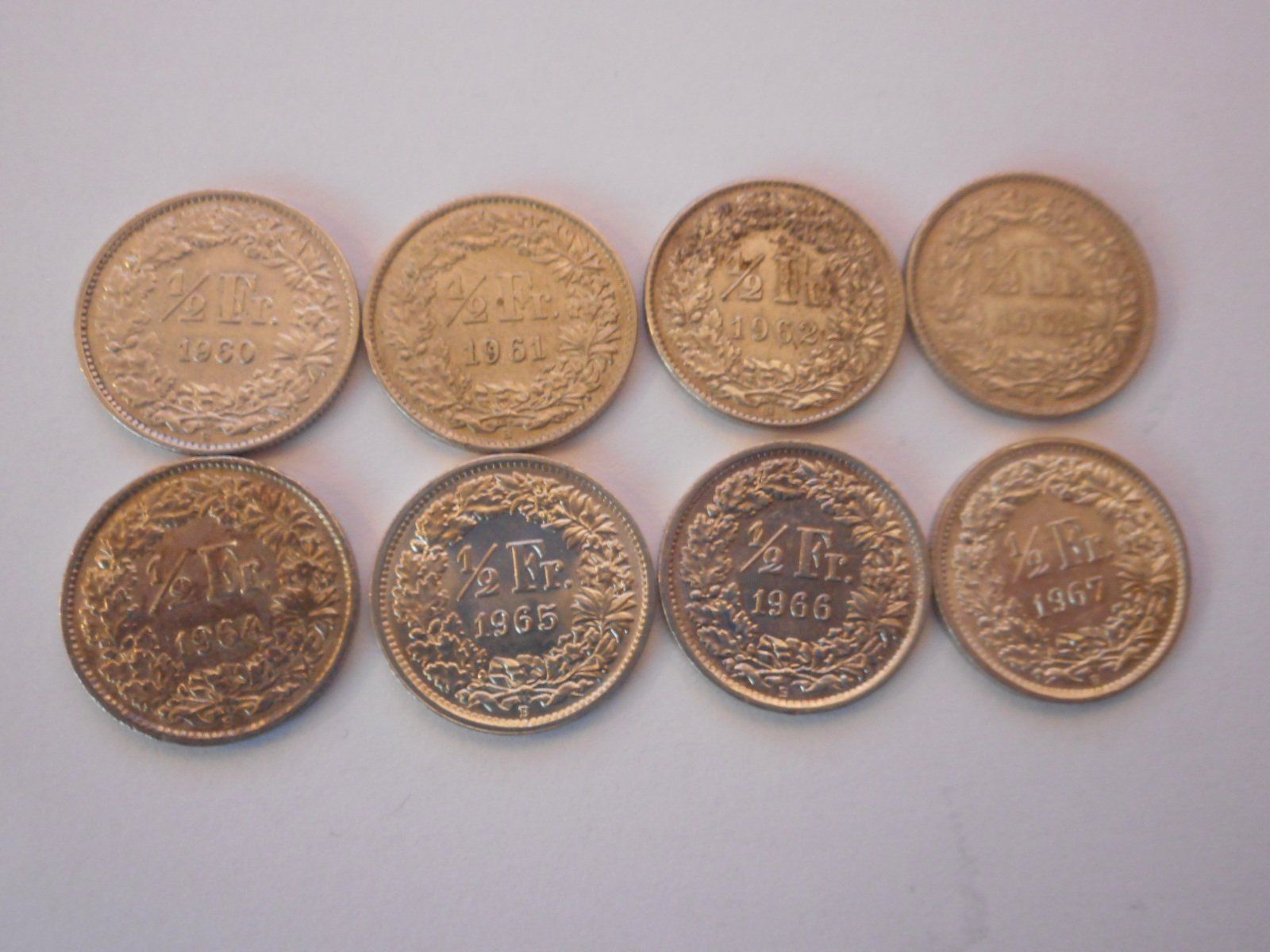 Toutes les monnaies: 8 x 50 Rp. 1960 - 1967 silber – D'occasion à Kriegstetten par pizlad2010 1