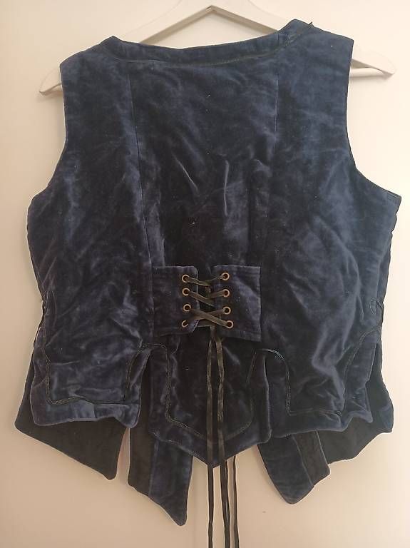 Gilet & Giacche senza maniche: Blaues Gilet mit Schnürung – Usato da Zürich venduto da Melianea 4