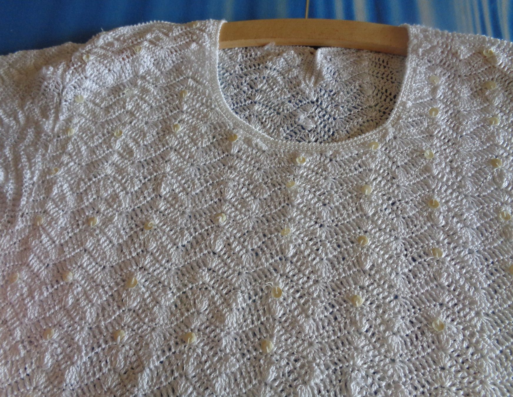 Maglioni & Felpe: Sehr schöner Häkelpullover 100% Viskose – Usato da Frauenkappelen venduto da ninanu80 3
