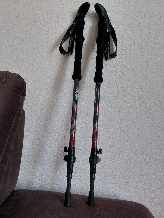 37 Zoll Teleskopstock Aus Stahl – Wandelbar Von 36 Bis 102 Cm, Mit Holster, Ideal Für Camping & Outdoor