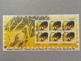 Bogen Schweizer Tierschutz, Igel, Rp. 100