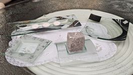 4 Handgefertigte Glasmalerei-Deko – Unikate Teelichthalter