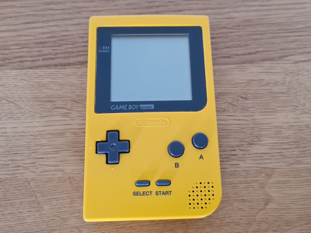 Vintage GAME BOY pocket gelb/yellow MBG-001 von 1989 (Gebraucht) in ...