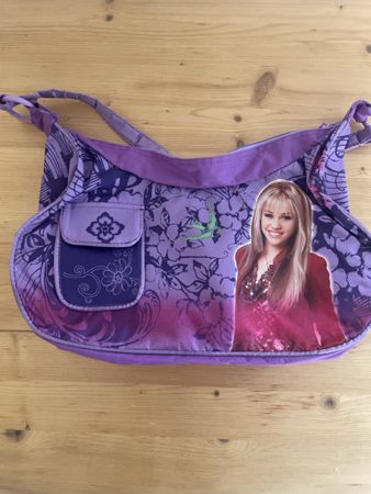Tasche Hannah Montana lila Blumen Kinder Tasche