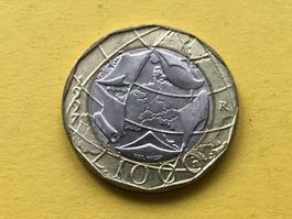ITALIEN 1997,1000 Lire-Fehlprägung