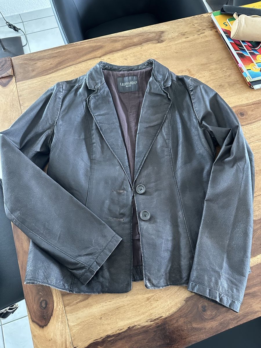 Giacche: Leonardo Lederjacke, dunkelbraun used-look – Usato da Hägendorf venduto da chica12 1