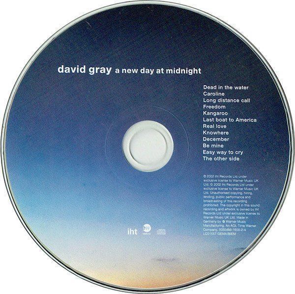 CD: David Gray – A New Day At Midnight – Usato da Zürich venduto da Raz88 1