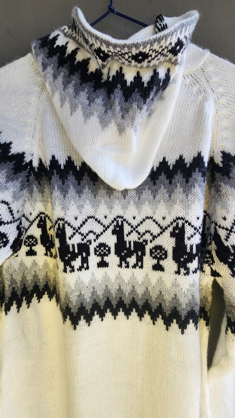 Pullover & Sweatshirts: wunderschöner Alpaka Pullover Gr.L, Farbe Weiss, NEU!! – Neu (gemäss Beschreibung) aus Lima- Peru von Alpaka-Haus 4