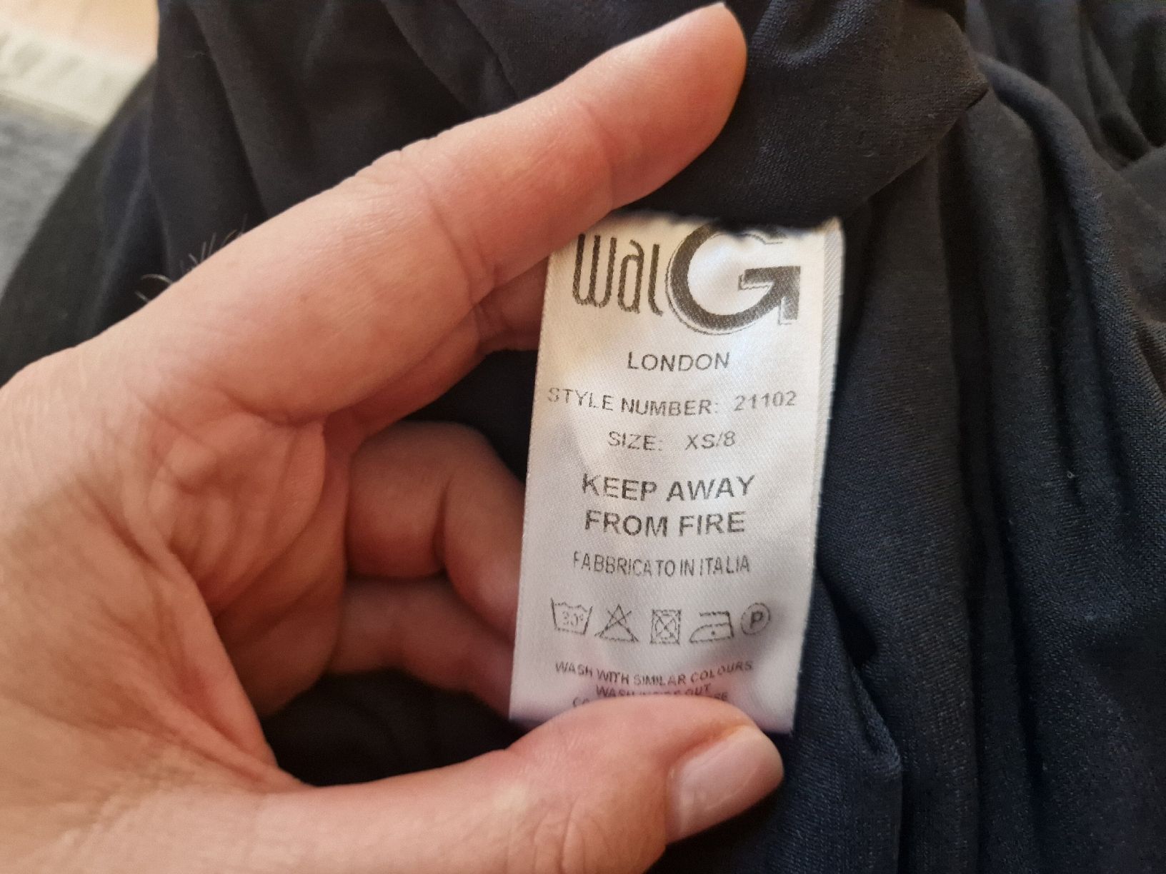 Wal G. Kleider: Blaues Jerseykleid WAL G., 34/XS – Neu (gemäss Beschreibung) aus Frasnacht von MiraBelle79 5
