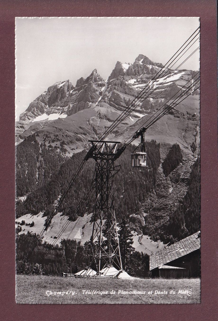 Cartes postales: CHAMPERY - Téléférique de Planachaux – D'occasion à Pully par nicecards