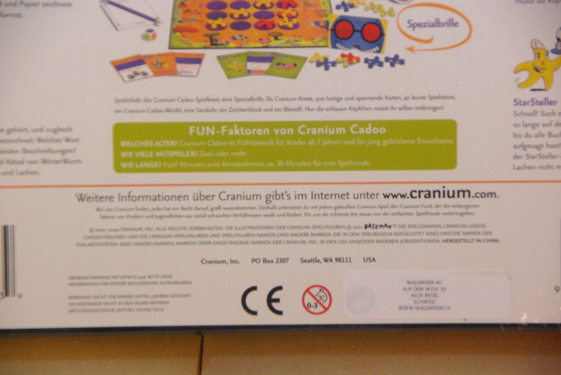 Giochi: Cadoo Cranium Spielespass, von Waldmeier – Nuovo e nell'imballaggio originale da Herisau venduto da Cevianer1844 5