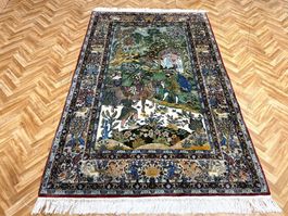 Perserteppich 215*145cm handgekn.frisch gewaschen einmalig