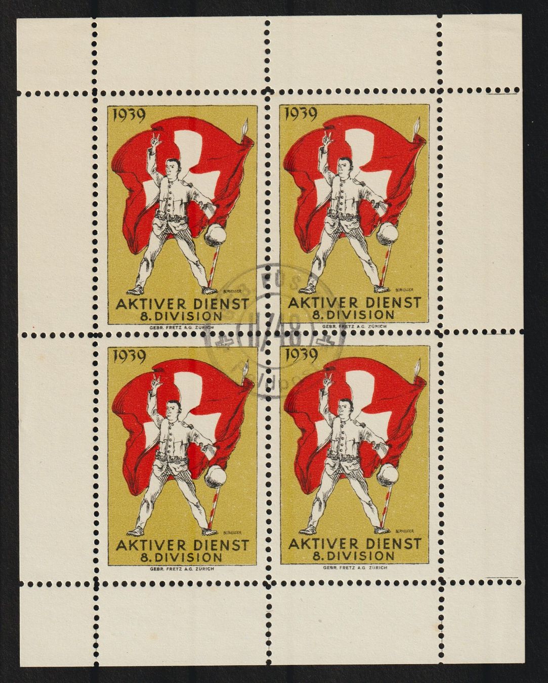 Alle Briefmarken: Kommandostäbe Nr. 81/3 o – Gebraucht aus Siebnen von Fstaehli