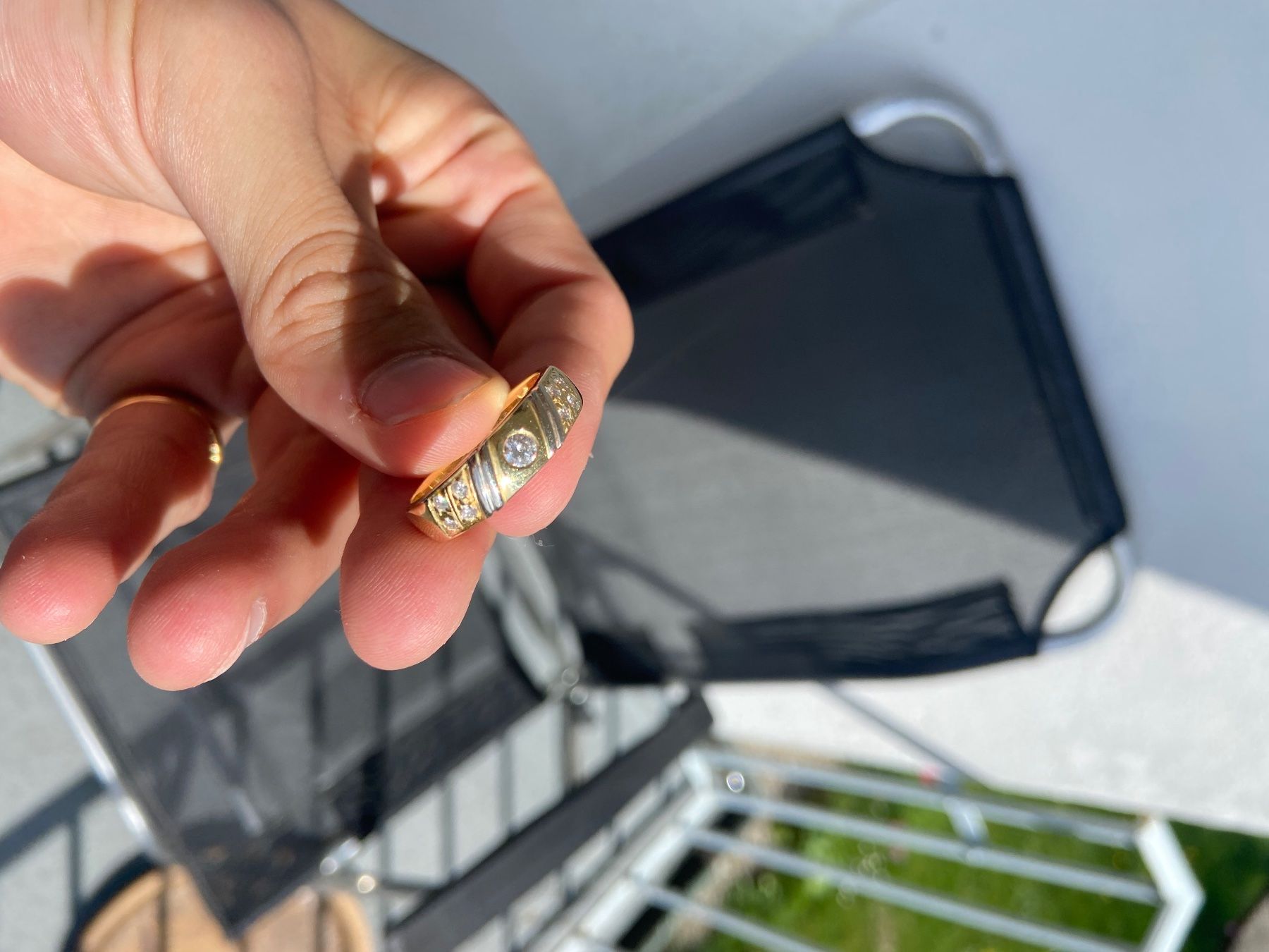 Anelli: Goldring 750 mit Brillanten  Grösse 64 – Usato da Zuchwil venduto da janoloo 6