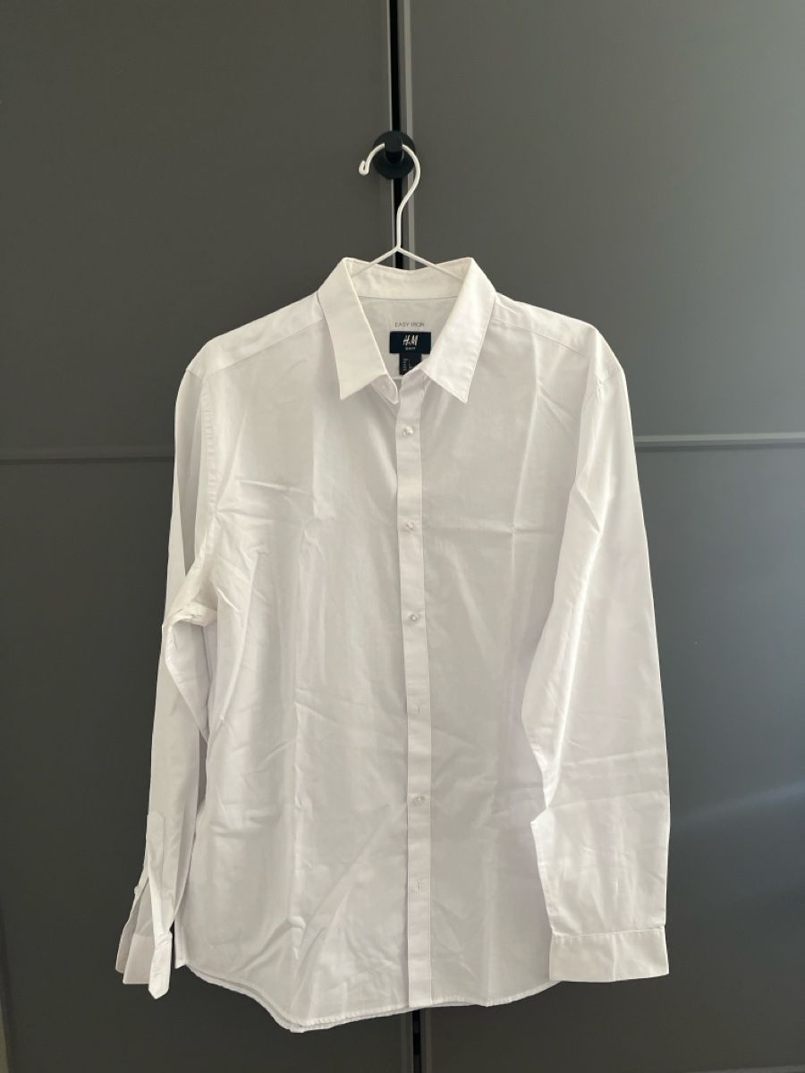 H&M Hemden: Weisses langsrm Hemd Grösse L – Gebraucht aus Luzern von Reto27 2