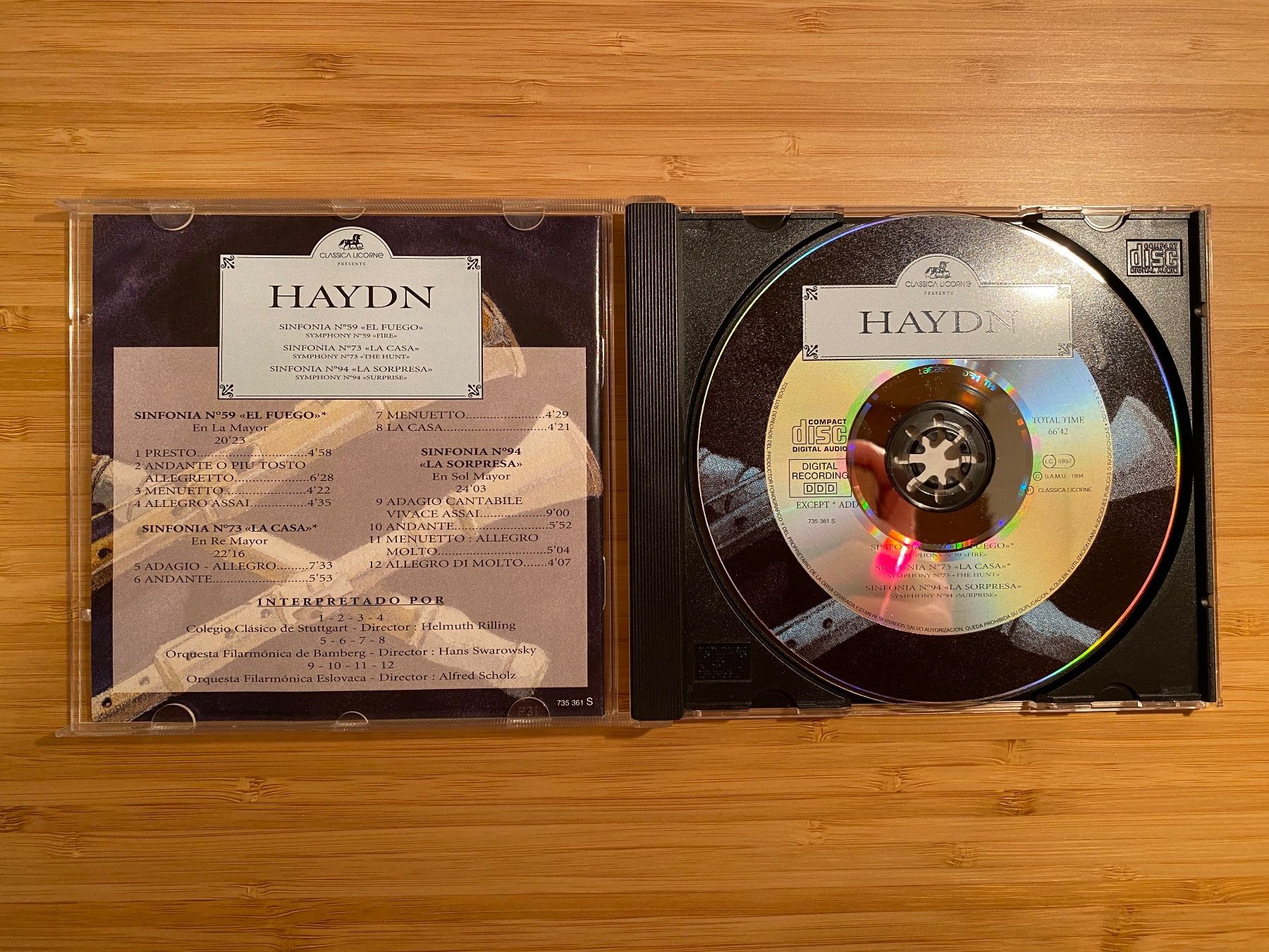 CD: Haydn drei Sinfonien – Nuovo (secondo la descrizione) da Zürich venduto da Wim-Broccoli 2