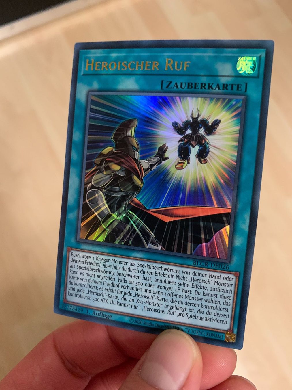 Yugioh Sammelbilder & Trading cards: Heroischer Ruf, BLCR-DE026, Ultra Rare – Neu (gemäss Beschreibung) aus Gränichen von Pauli94 1