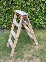 Antike Bockleiter aus Holz