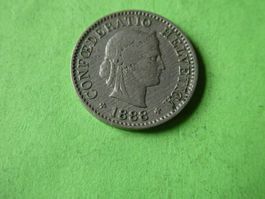 Schweiz 1888, 5 Rappen