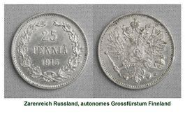 Zarentum Russland, Grossfürstum Finnland 1915, Lot 3