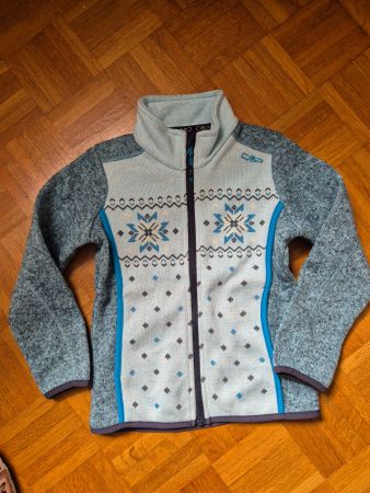 CMP-Jacke, Norwegermuster blautöne, Gr. 116
