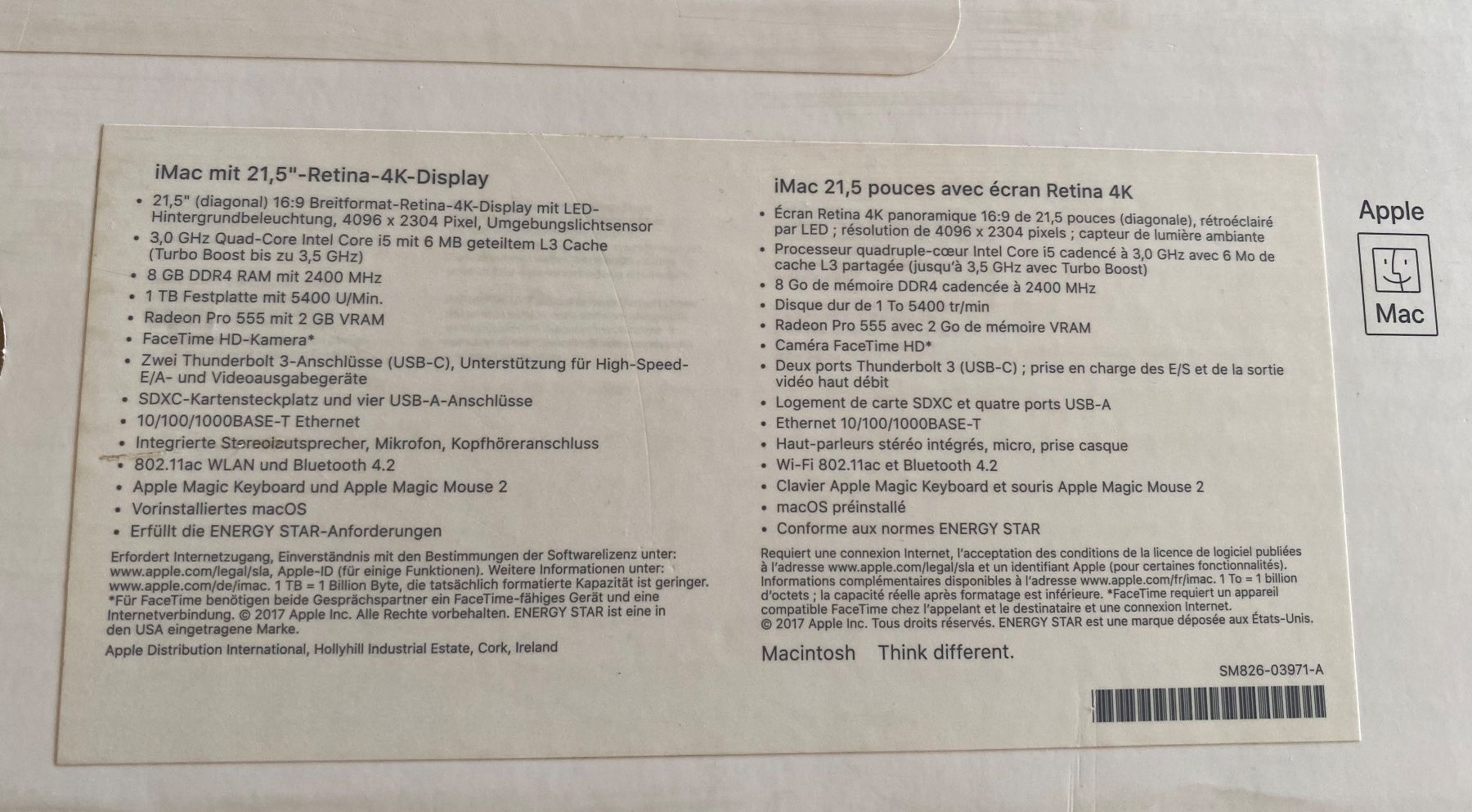 Apple PC: iMac mit 21,5"-Retina-4K-Display – Nuovo (secondo la descrizione) da Appenzell venduto da Sonnschein_ 2