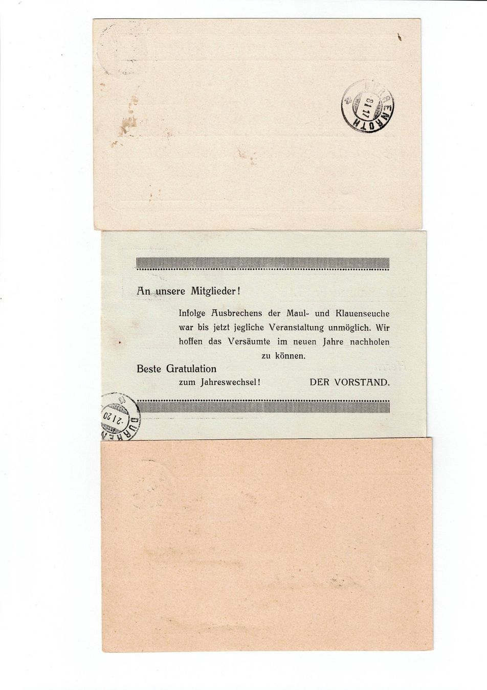 Alle Briefmarken: Schweiz, 17 Belege 1913 bis 1919 – Gebraucht aus Hinteregg von McCharly01 5