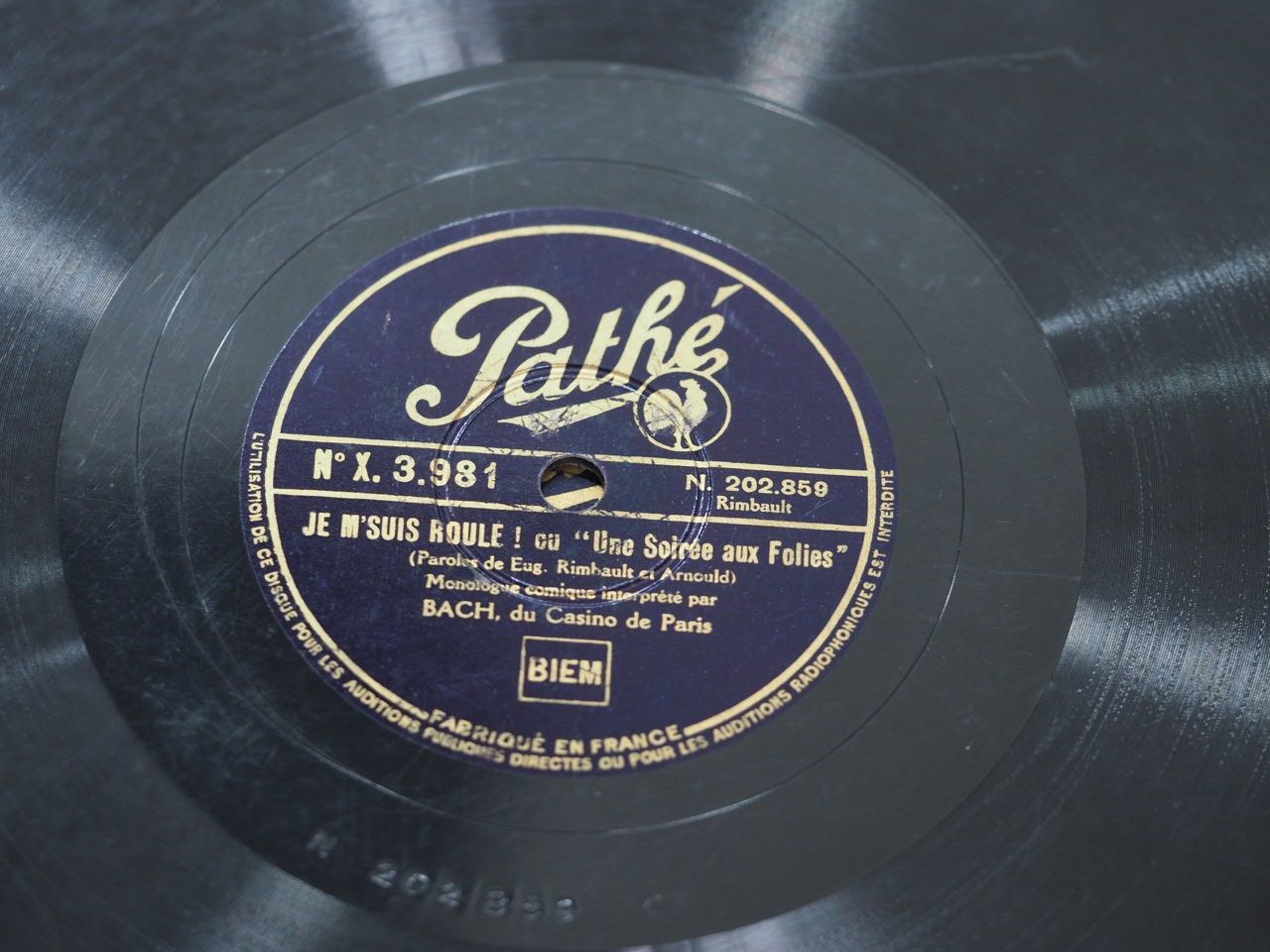 Dischi in vinile: DISQUES 78 TOURS – Usato da Lausanne venduto da Leag 3