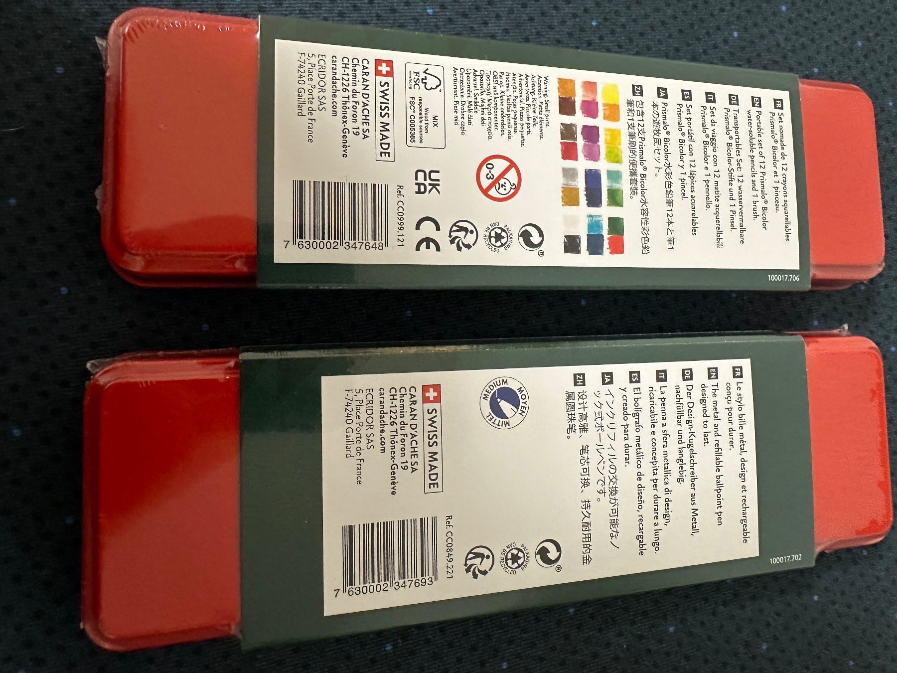 Caran D'Ache Stifte & Marker: Caran d‘Ache limited Edition Set – Neu und originalverpackt aus Solothurn von  4