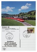 Urnäsch Letzttag Post Bahn Appenzellerbahn AB BDe 4/4 47+46