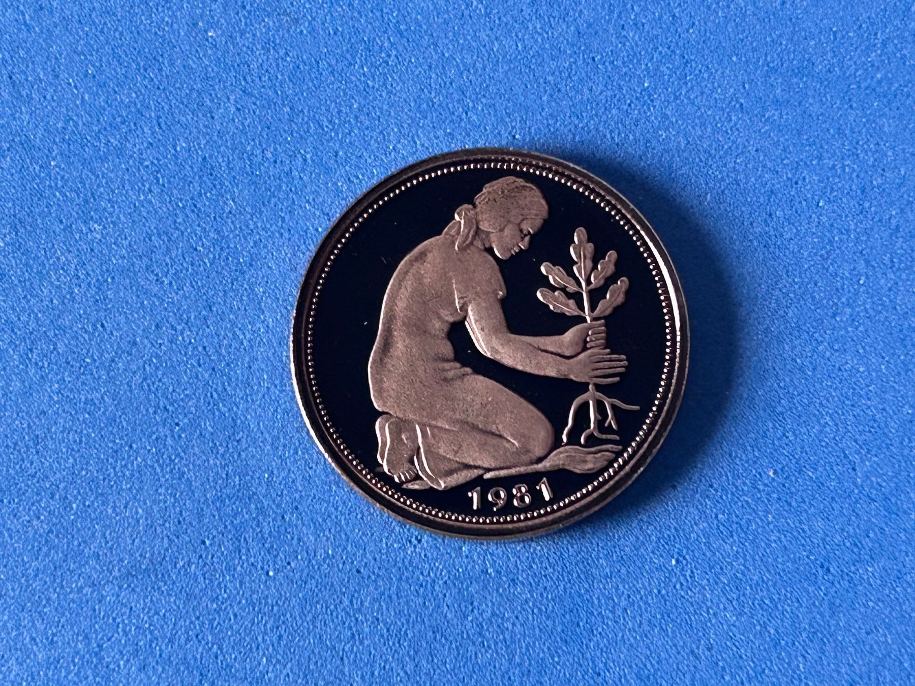 Tutti le monete: Germany - 50 Pfennigs 1981 D (Proof) – Usato da Corcelles NE venduto da AJKader 4