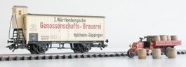 Märklin alter Bierwagen Württemberg Museumswagen Spur H0 top