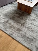 Viskose Teppich grau sehr guter Zustand
