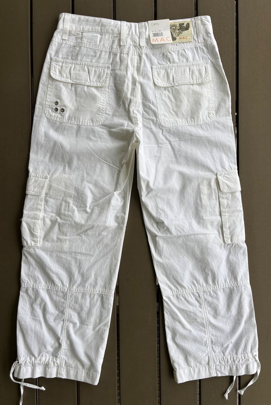 Pantaloni: MAC Cathy 7/8 Baumwollhose white zip, Gr. 34 – Nuovo e nell'imballaggio originale da Ebnat-Kappel venduto da Molton 1