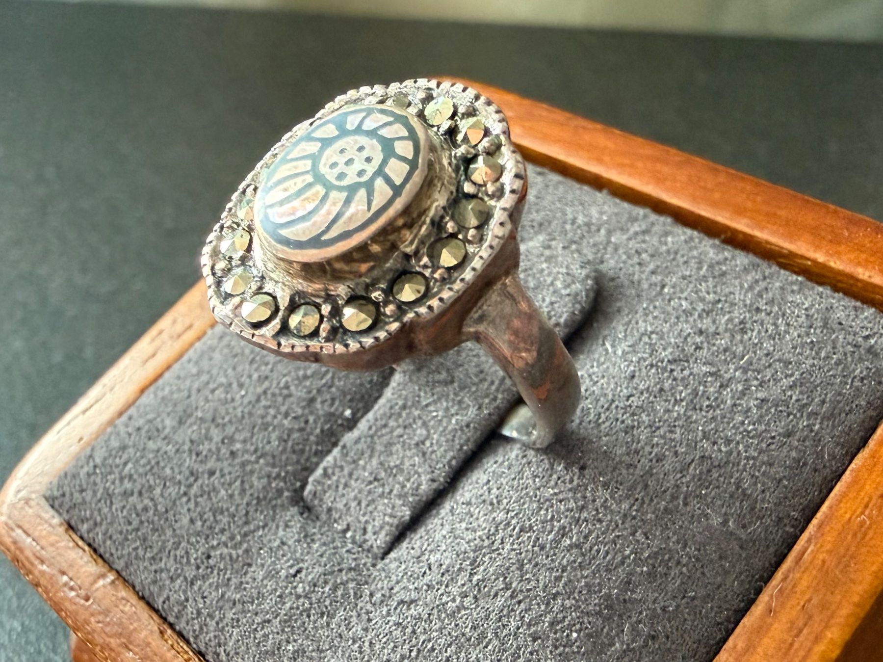 Anelli: Vintage-Ring aus 925er Silber, G.55 – Usato da Lamone venduto da LaCantinaMagica 1