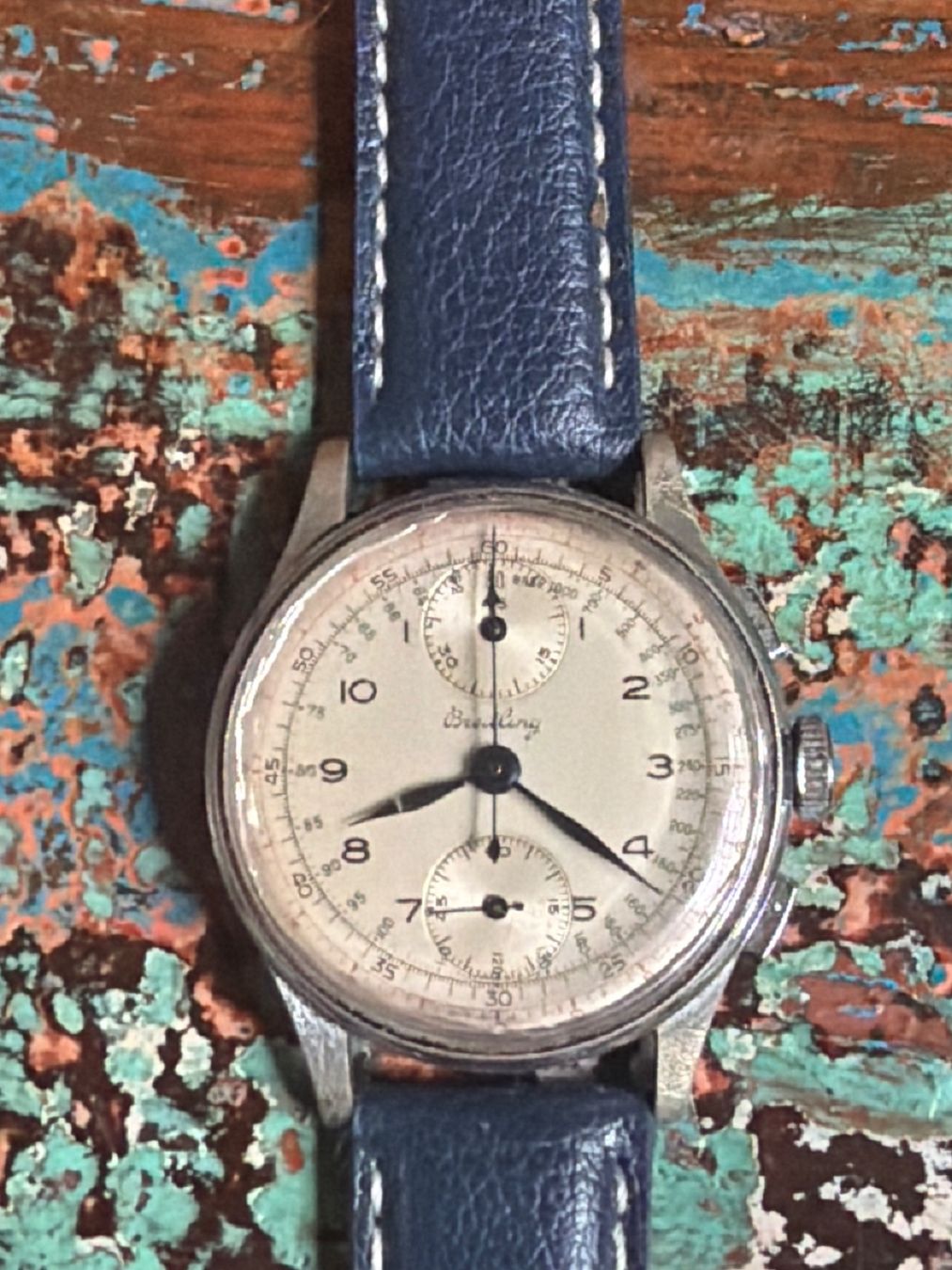 Breitling Orologi: Breitling Chronographe Vintage, 1945-50 – Usato da Genève venduto da Sunny-lilly