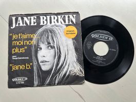 JANE BIRKIN SERGE GAINSBOUG Single Je t'aime moi gelb rare