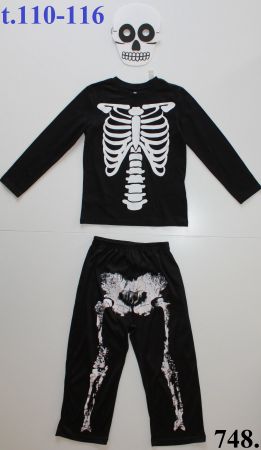 Costume squelette / Skelett t. 110 - 116