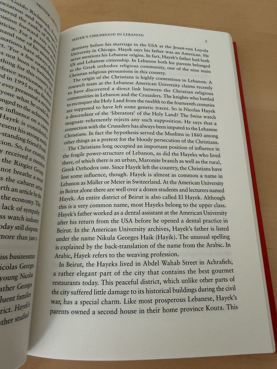 Libri: Mister Swatch, Nicolas Hayek – Nuovo e nell'imballaggio originale da Gland venduto da AlpineTime_CH 4