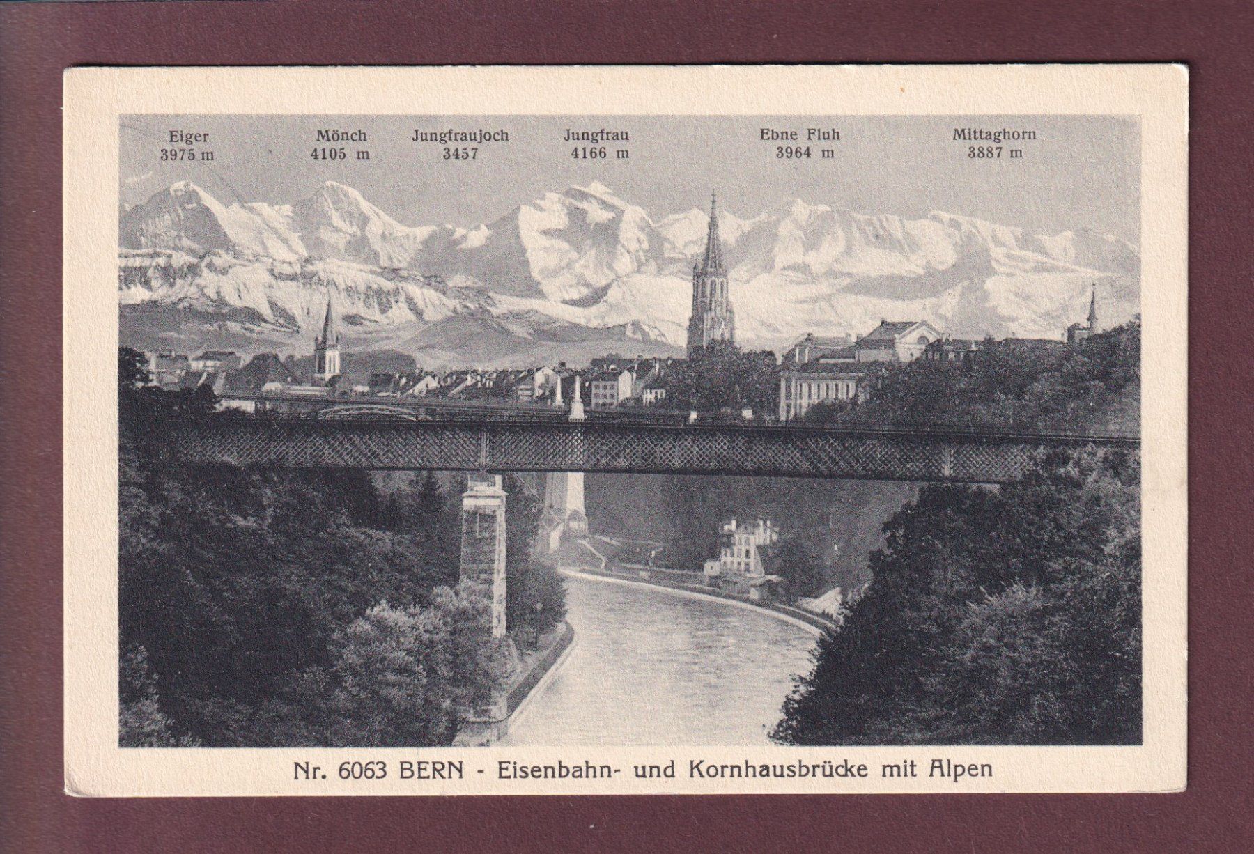 Ansichtskarten: BERN - Eisenbahnbrücke – Gebraucht aus Pully von nicecards