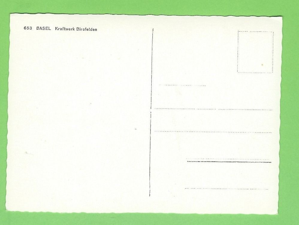Cartoline postali: Basel, Kraftwerk Birsfelden – Usato da Zürich venduto da t24_de 1