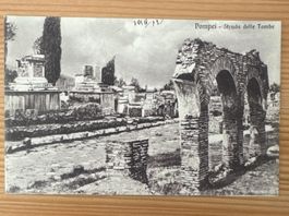 Sechs antike Ansichtskarten von Pompeji, ITALIEN