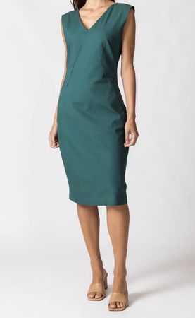 Kleid SKFK ärmellos grün Bio-Baumwolle Grösse 36