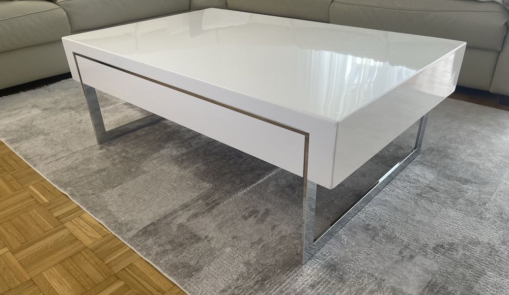 Spannende Couchtisch Weiss Hochglanz Mit Schublade Fotos