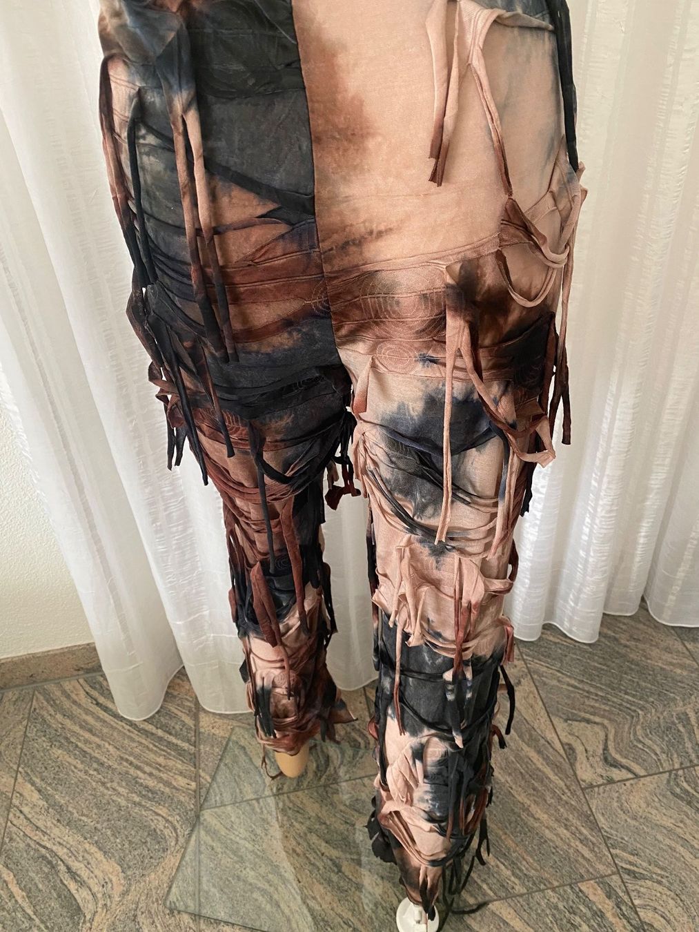 Pantaloni: flippige Schlaghosen mit Fransendetail, M/L – Nuovo e nell'imballaggio originale da Winkel venduto da ferrari2022 9