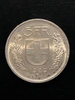 5 Schweizer Franken 1969 Silber (RAR)