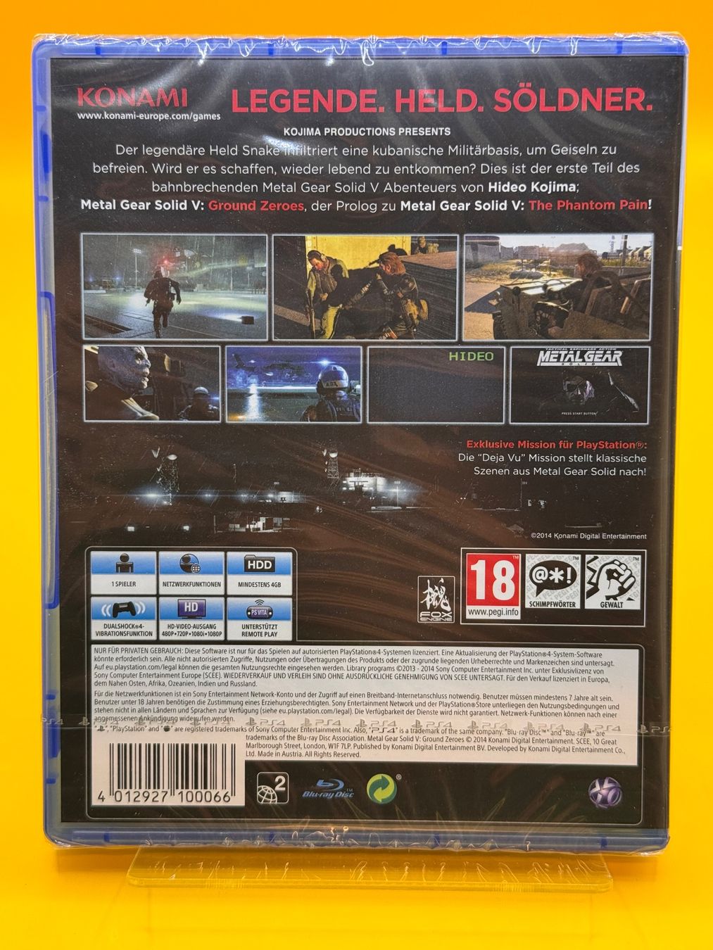 Sony Giochi: Metal Gear Solid V: Ground Zeroes (PS4) - Neu – Nuovo e nell'imballaggio originale da Oberwil b. Zug venduto da silver2024 1