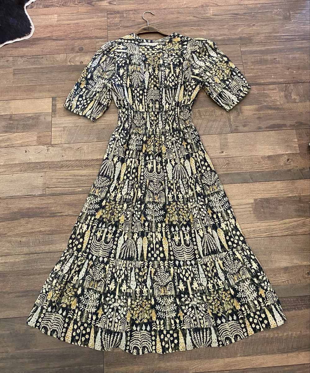 Ba&Sh Vestiti: Bash Baumwollkleid Flowerprint grün S neu – Nuovo e nell'imballaggio originale da Büron venduto da Coerner 7